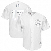 Cubs 17 Kris Bryant KB White 2019 Players' Weekend Player Jersey Dzhi,baseball caps,new era cap wholesale,wholesale hats